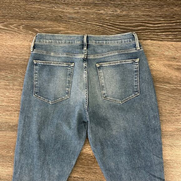 EUC Frame Le High Flare Jeans Size 29 Mid Wash High Rise Stretch Denim Boho 70s - Picture 10 of 13